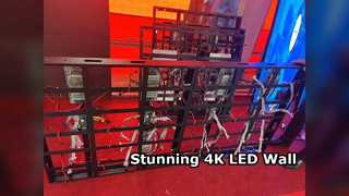 جدار فيديو LED عالي الدقة 4K P3، شاشة سلسة 3840 هرتز