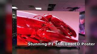شاشة ملصق LED داخلية COB P1.538 لمتاجر سلسلة البيع بالتجزئة